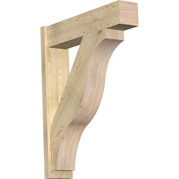 Ekena Millwork Funston Block Rough Sawn Outlooker, Douglas Fir, 8"W x 34"D x 42"H OUT08X34X42FST05RDF - main